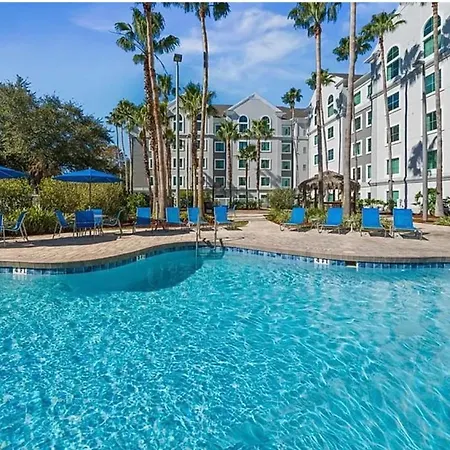 Resort Condo,3 Queen Beds , Top Floor Pool View,Free Parks Shuttle